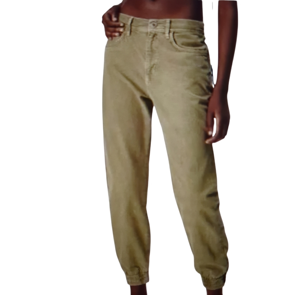 Zara Women's/Misses The Mercer Denim Joggers Light Grey Size XL